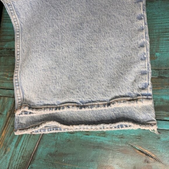 Abercrombie Fitch Curve Love Criss Cross 90s Relaxed Jean High Rise Size 24 - Picture 14 of 16